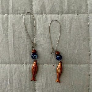 Brass Fish Earrings!